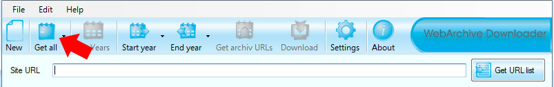 Web Archive Downloader guide